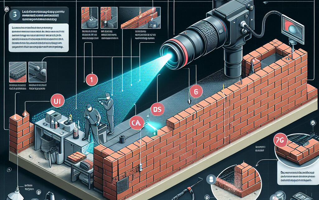 Laser cleaning for removing contaminants from brick surfaces